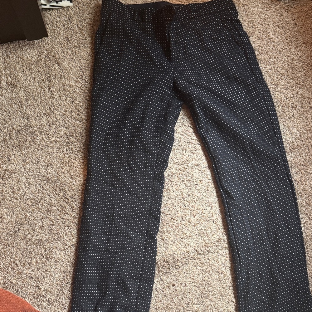 Banana Republic Women’s Black Polka Dot Wool Pants